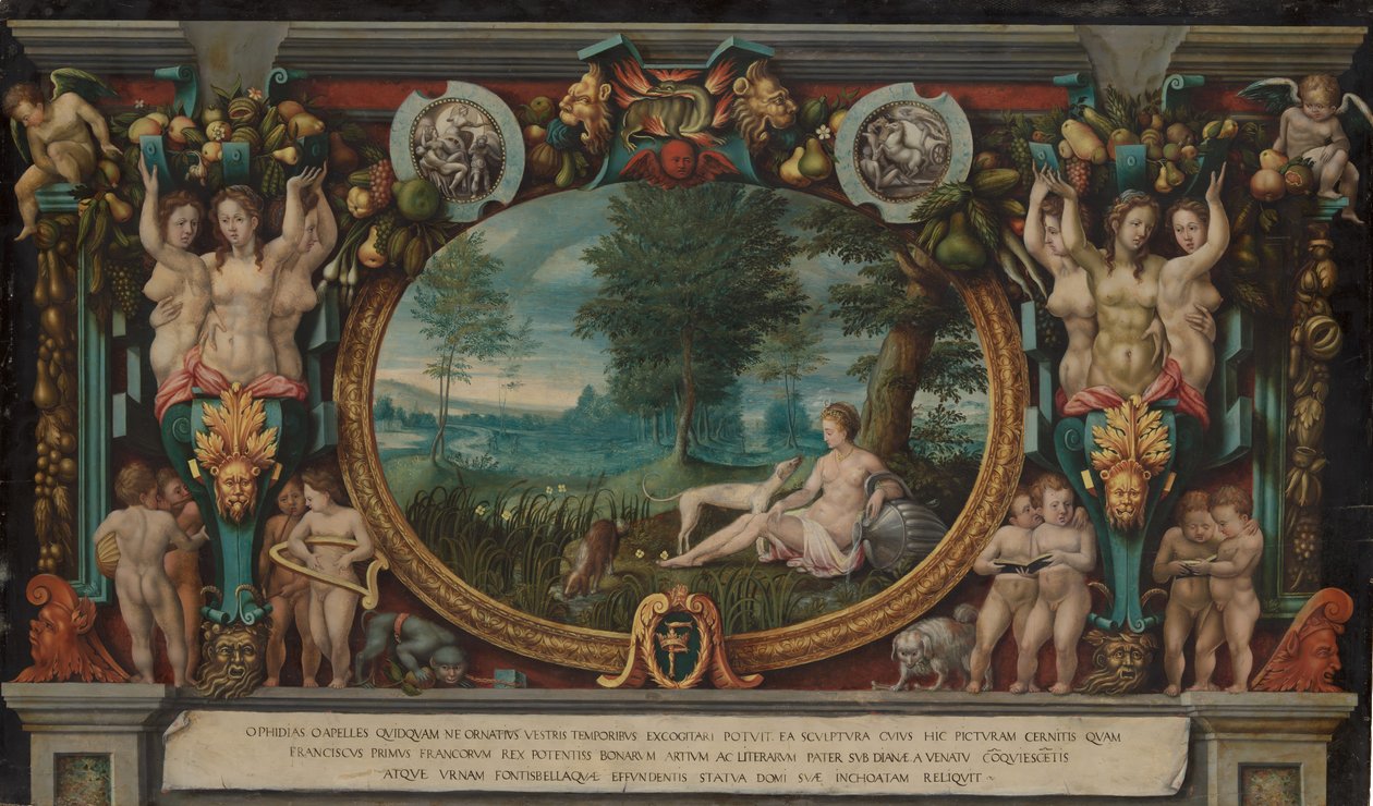 Nymfen af Fontainebleau. af French