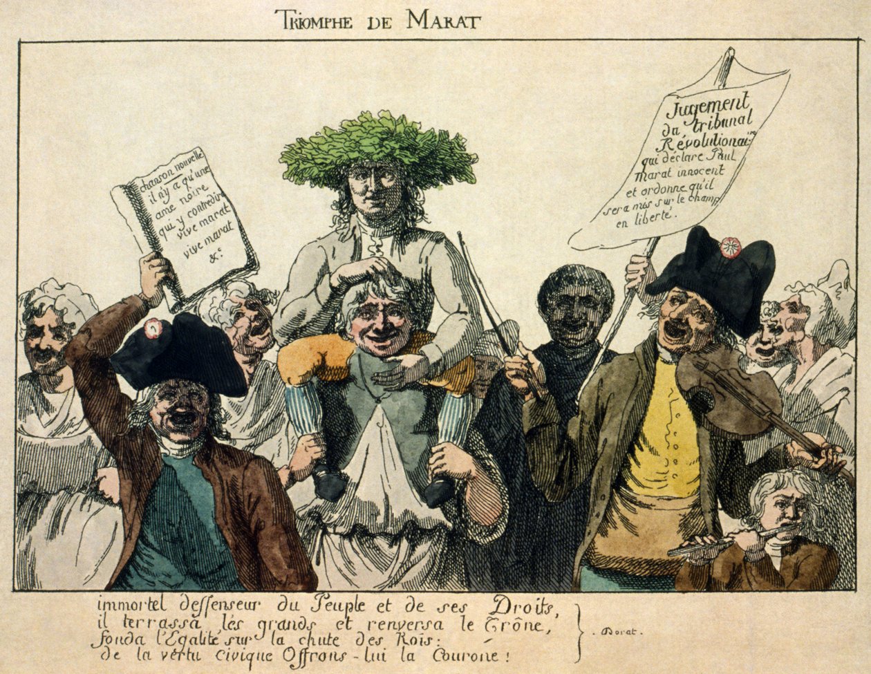 Marats triumf, 1793 af French Master