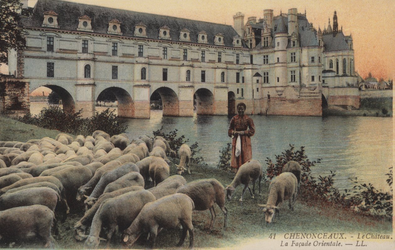 Chenonceaux, slottene, den østlige facade af French Photographer