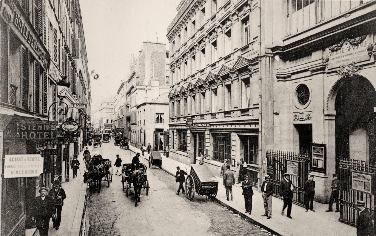 Rue de Provence, Paris (s/h-billede) af French Photographer