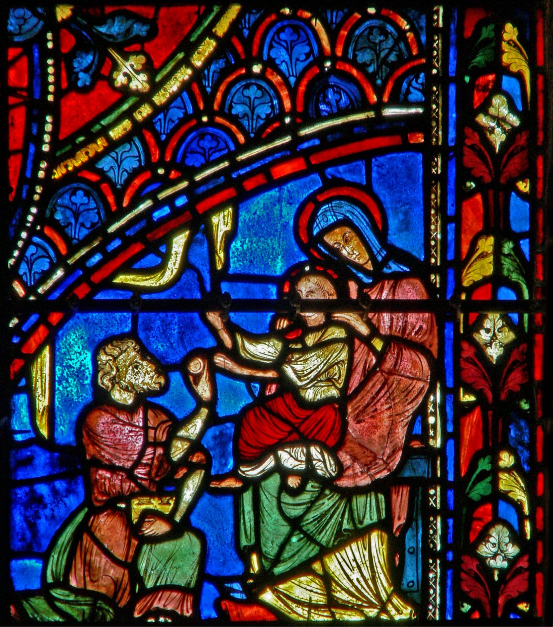 Tilbedelse af Magi (w28b) af French School