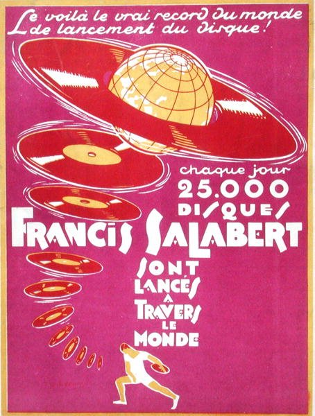 Annonce for Francis Salabert Disques af French School