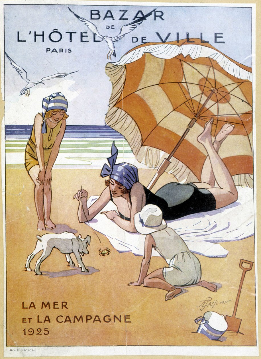 Annoncering “” Bazar Hotel de Ville””. af French School