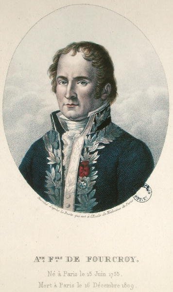 Antoine Francois de Fourcroy (1755-1809) (farvet gravering) af French School