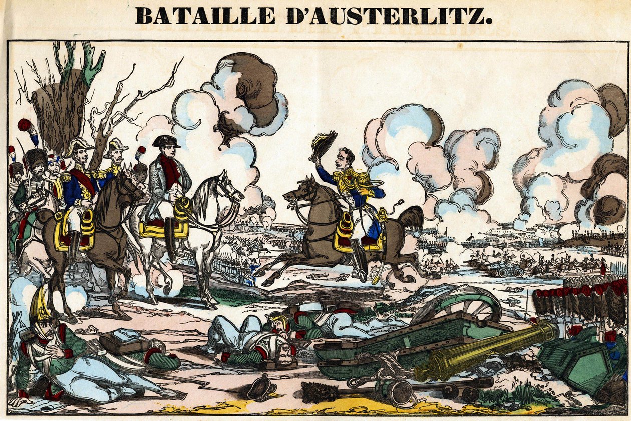 Slaget ved Austerlitz den 2. december af French School