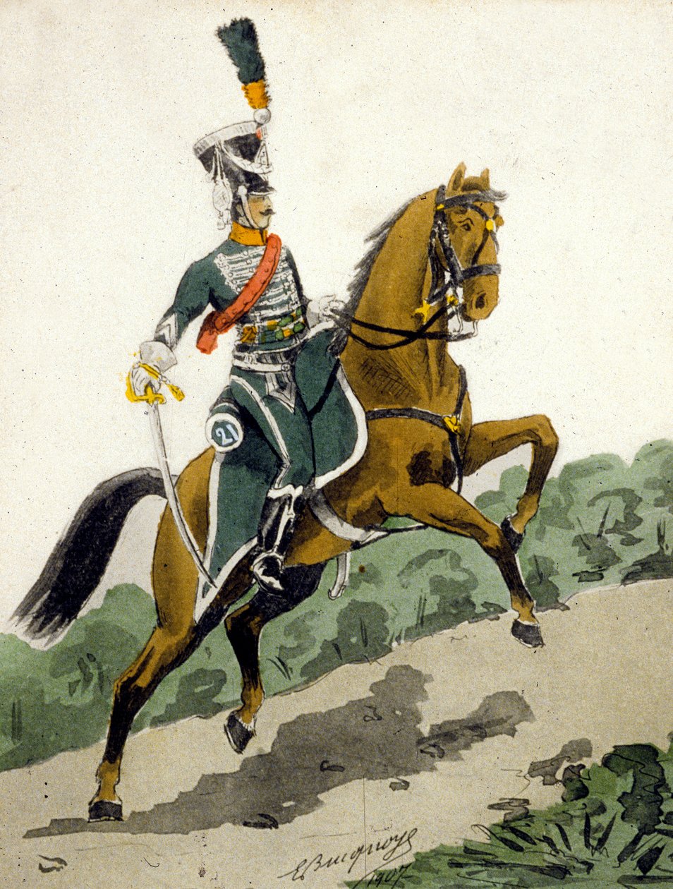 Kavalerist af 1. imperium af French School