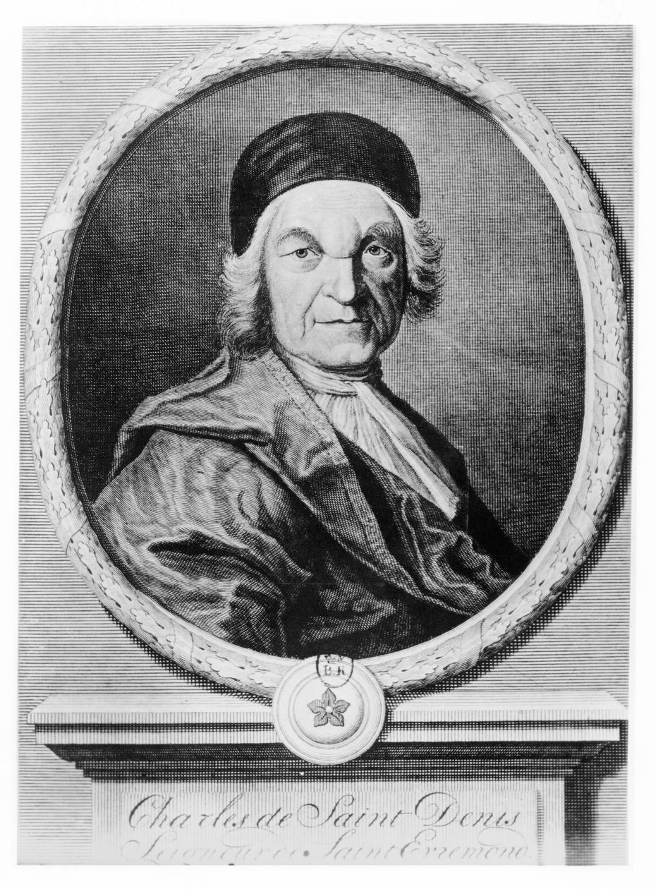 Charles de Saint-Évremond (gravering) af French School