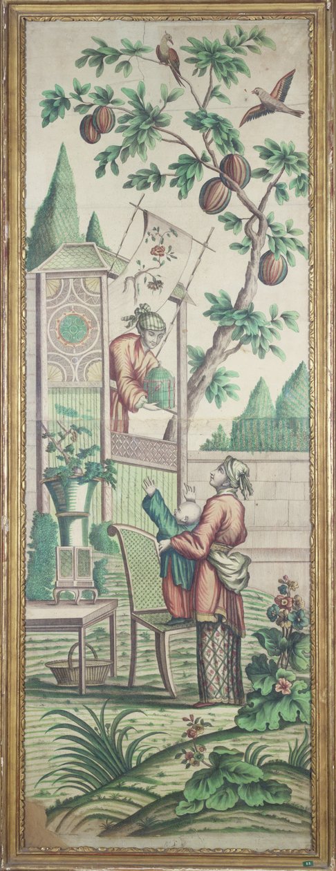Chinoiserie tapet af French School