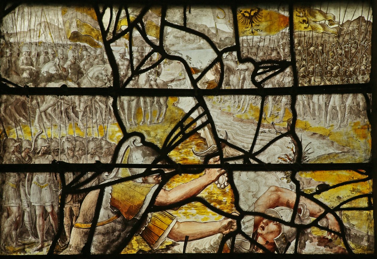 Constantines kæmper mod Maxence af French School