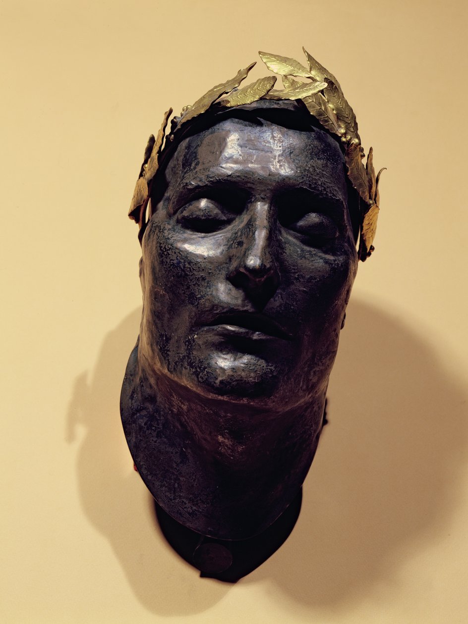 Napoleon Bonapartes dødsmaske (1769-1821) af French School