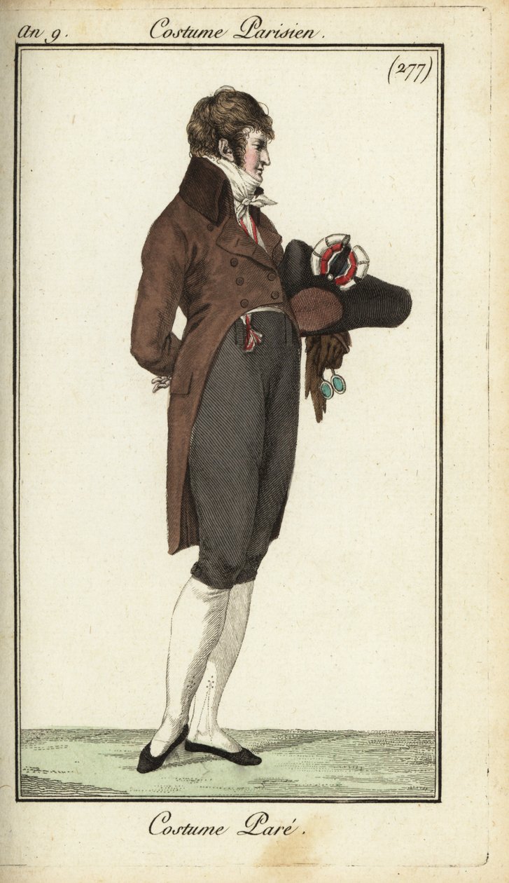 Directoire gentleman i galla mode af French School