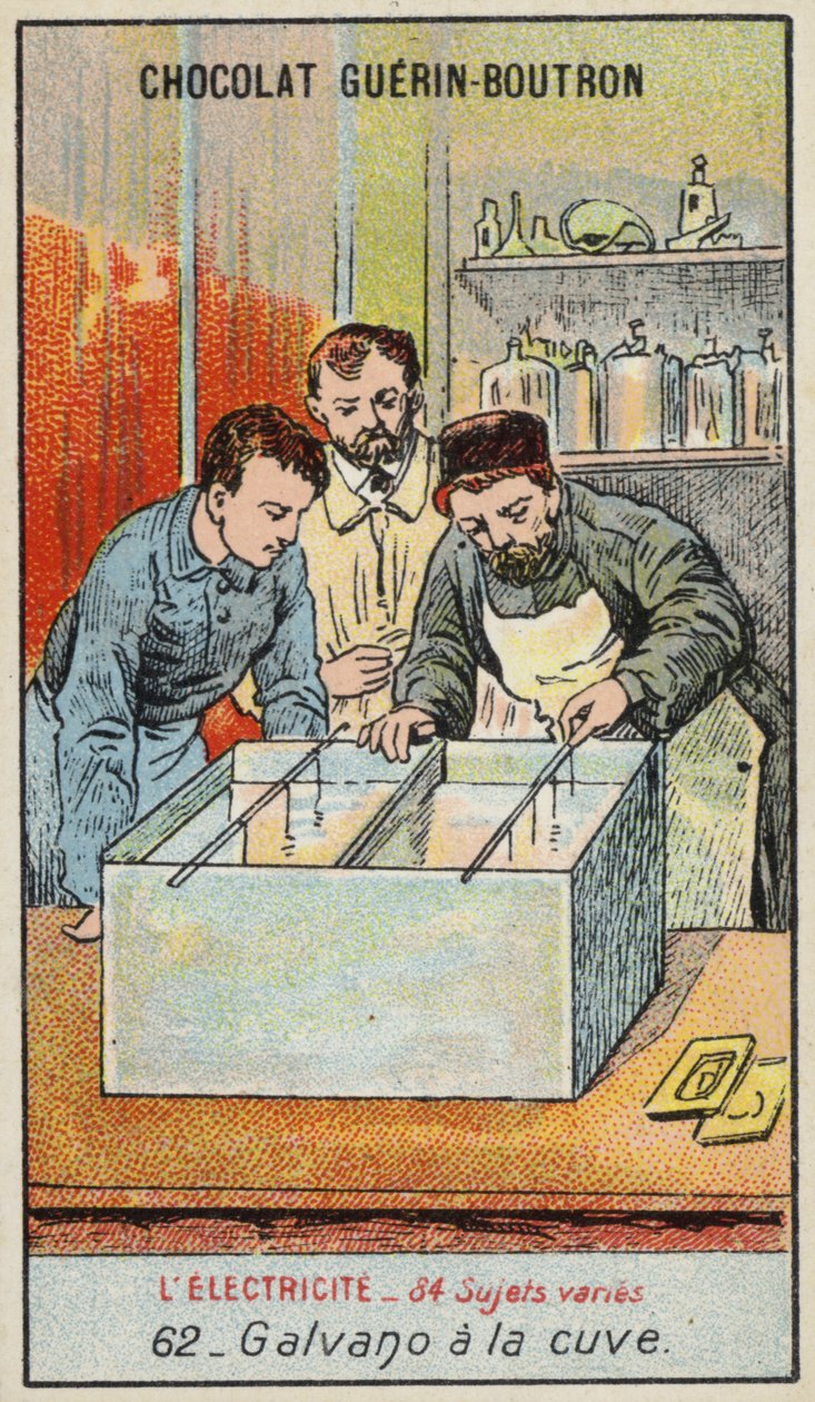 Elektrotypebeholder (chromolitho) af French School