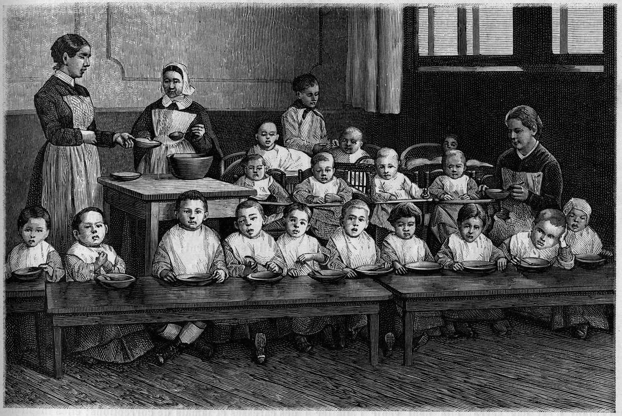 Indgravering i den illustrerede dagbog "Ungdom" af French School