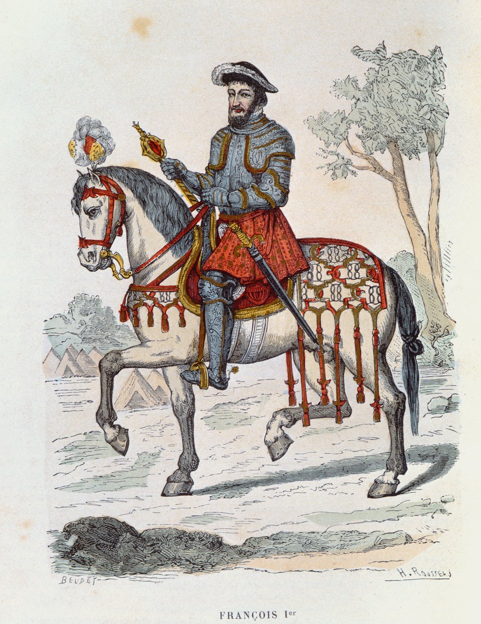 Ridesportræt af Francois I af French School