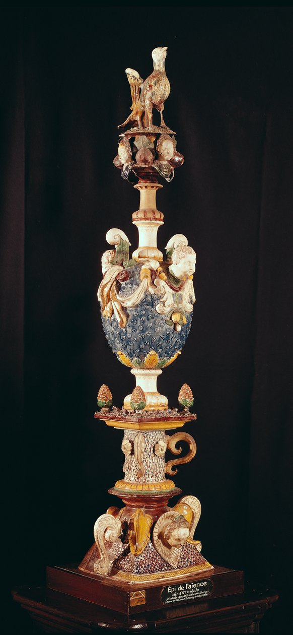 Finial, lavet i Manerbe nær Lisieux (fajance) af French School