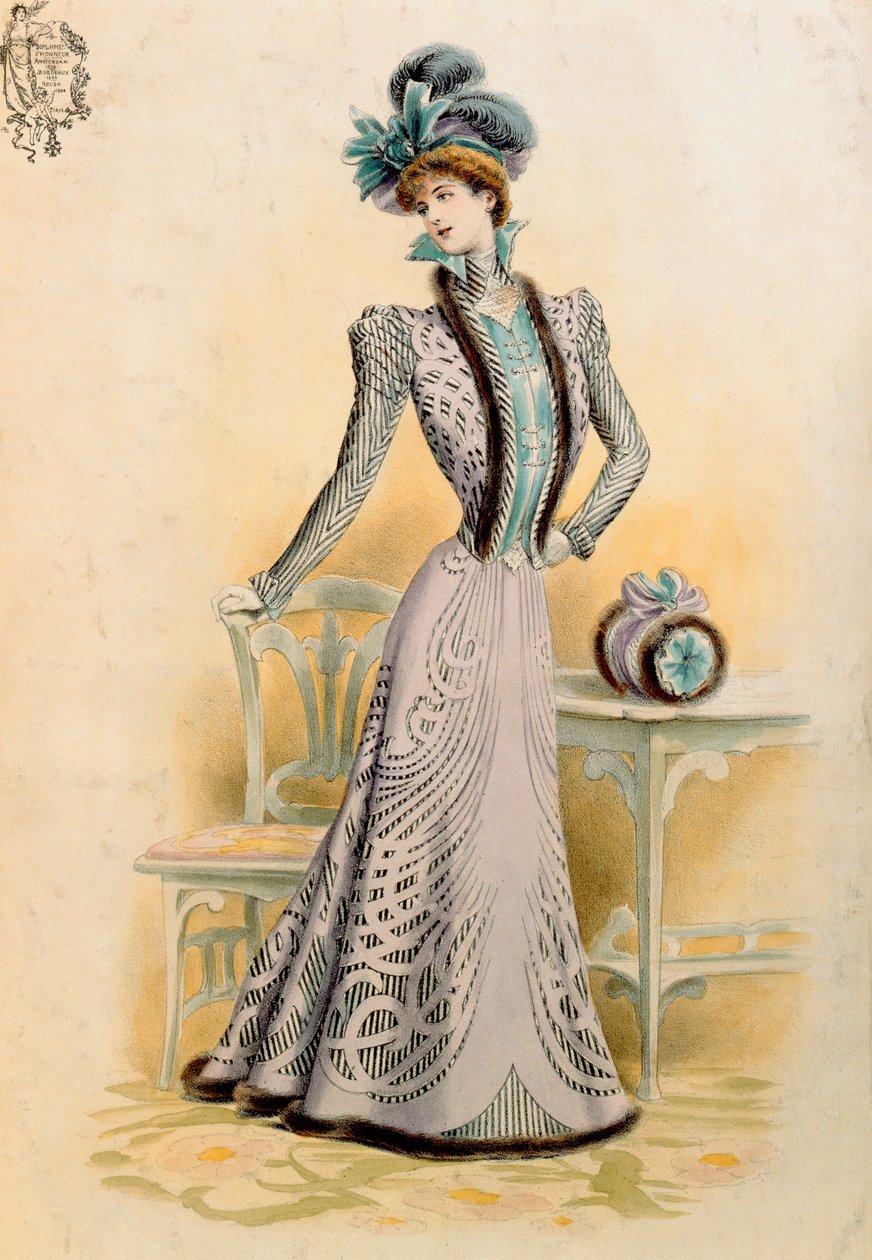 Fransk mode, 1899 af French School