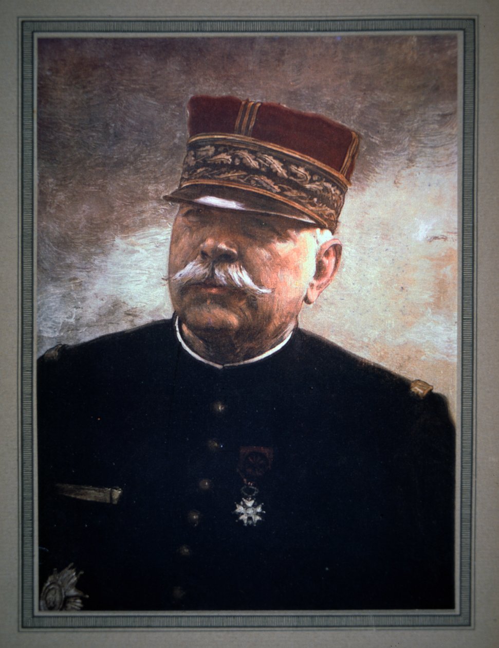 General Joseph Joffre (farve litho) af French School