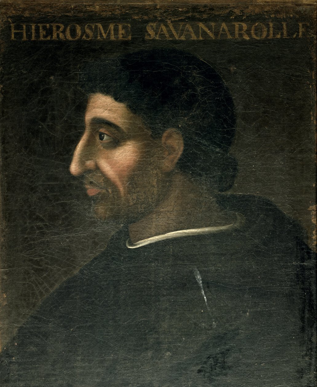 Girolamo Savonarola (1452-98) af French School