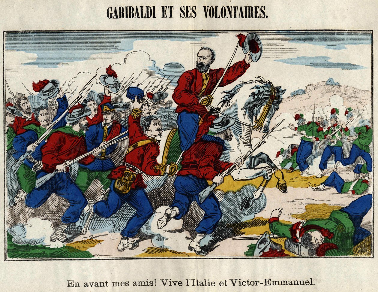 Giuseppe Garibaldi og frivillige af French School