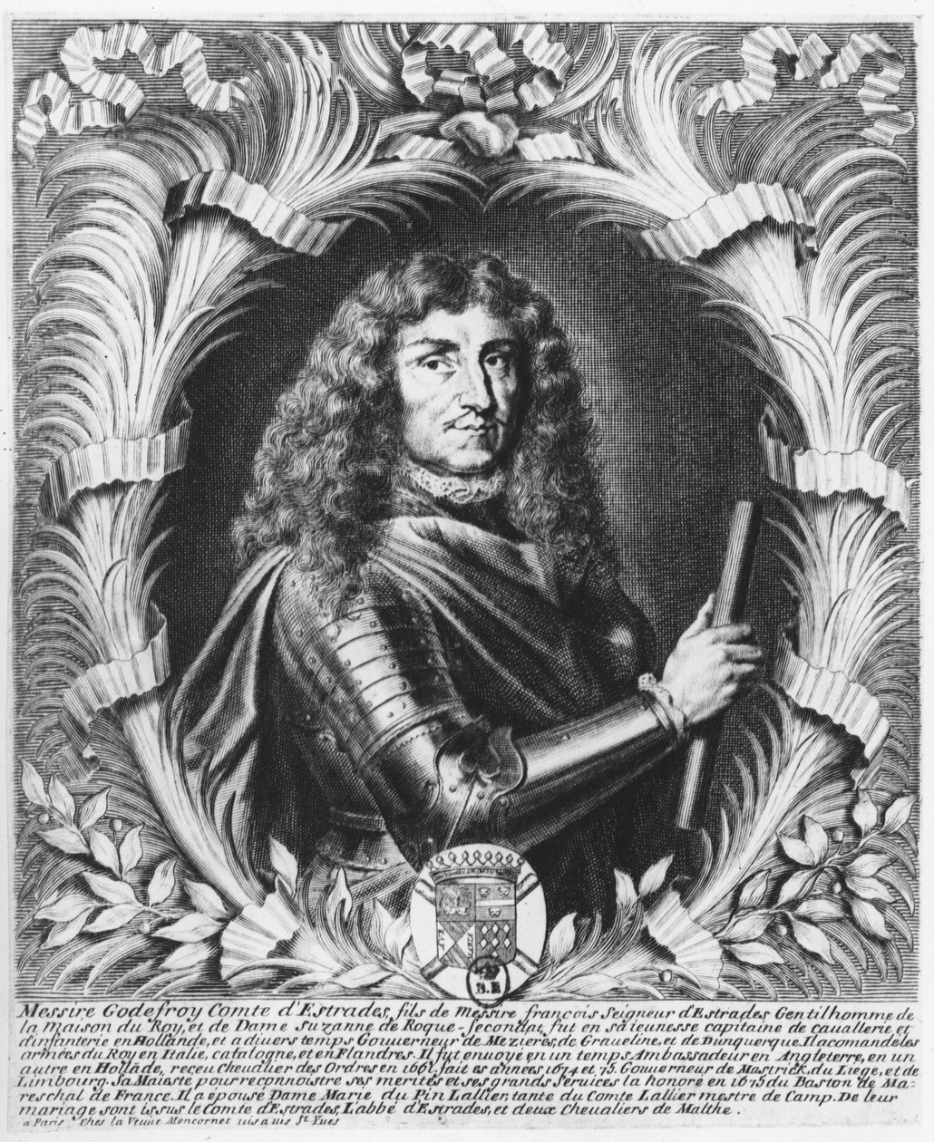 Godfrey, greve af Estrades (gravering) af French School