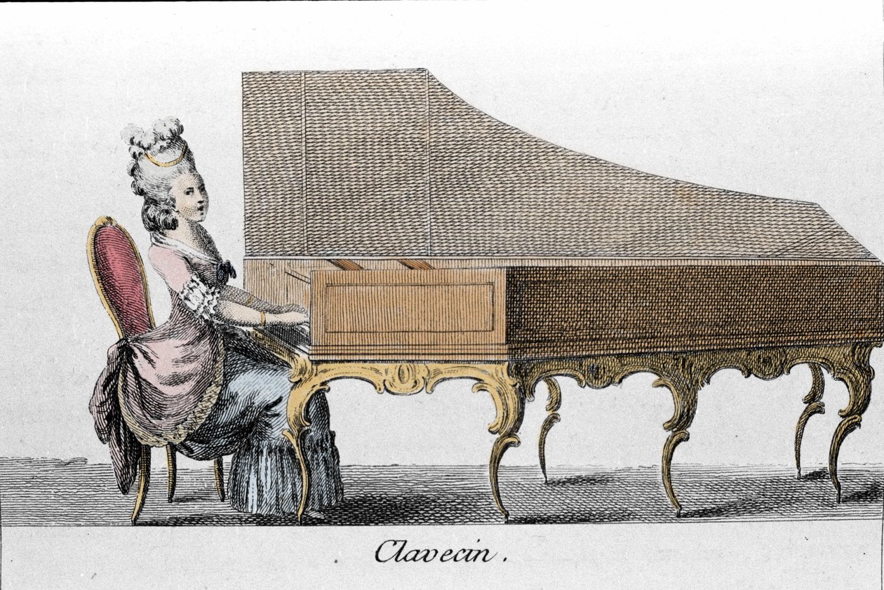 Cembalo-spiller (Cembalo, cembalo). af French School