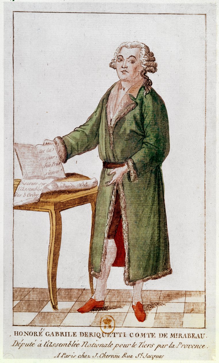 Honore Gabriel Riqueti Mirabeau (1749-91) af French School