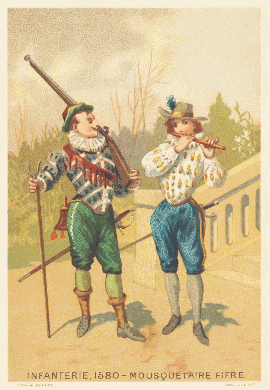 Infanteri, Musketer og Fife i 1580 af French School