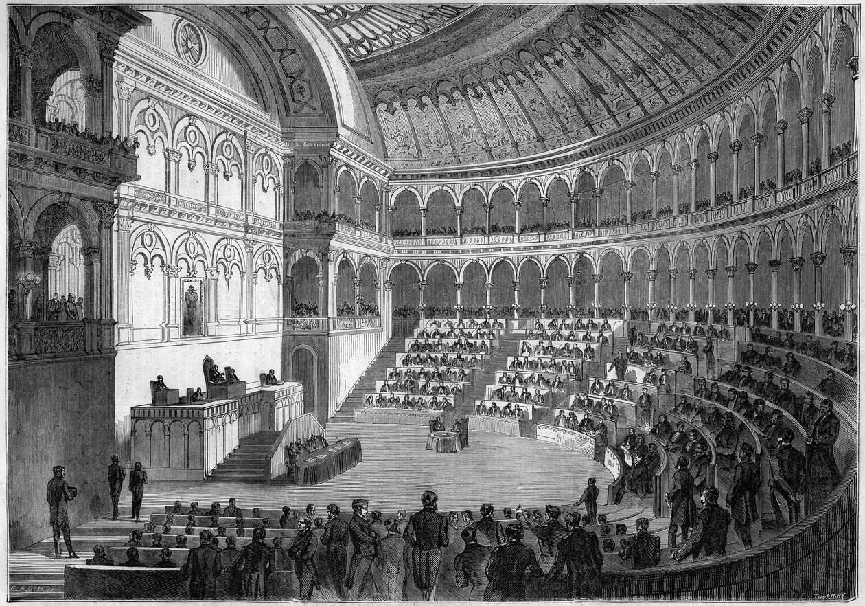 Internt syn på det italienske parlament, Torino af French School