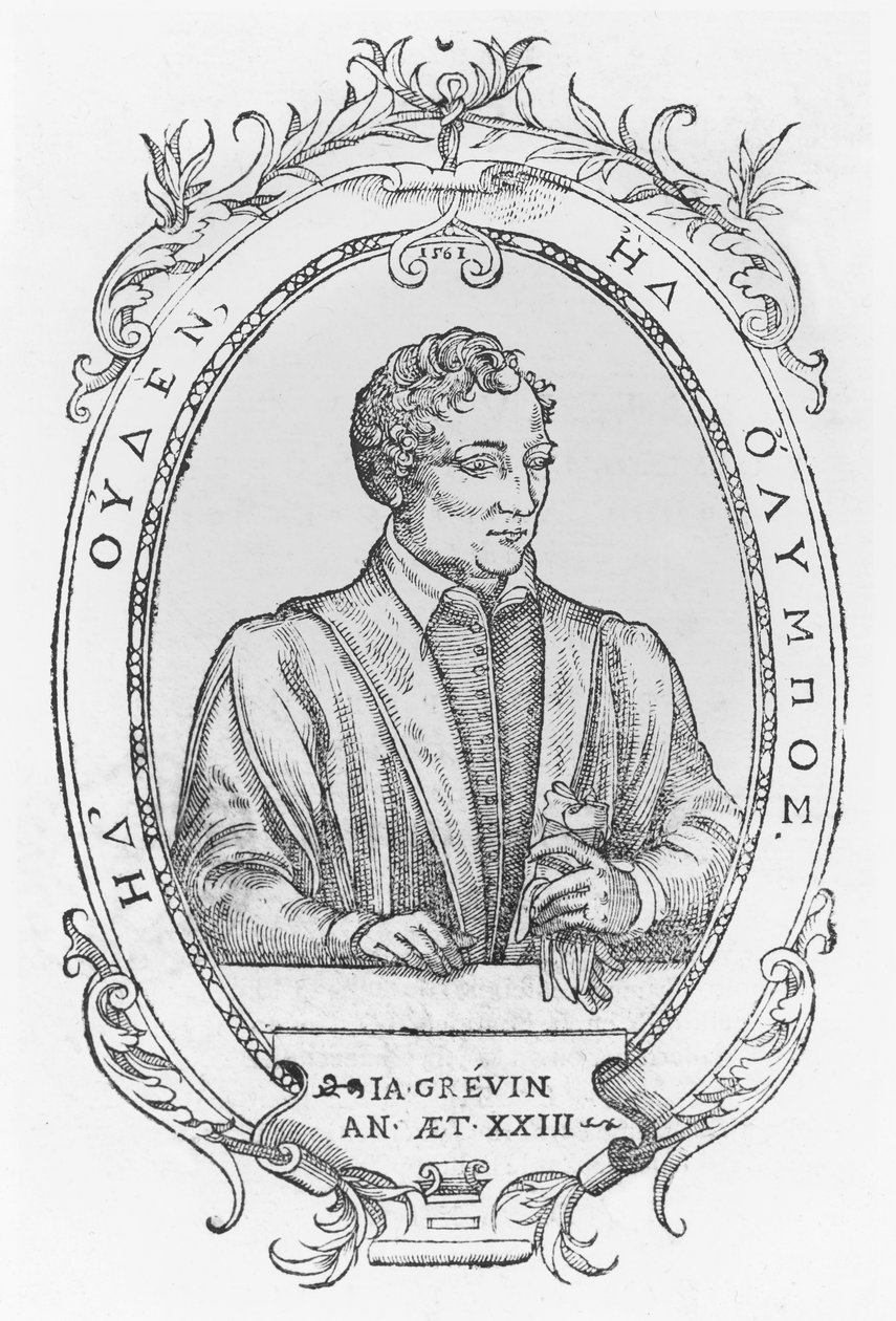 Jacques Grevin (gravering) af French School