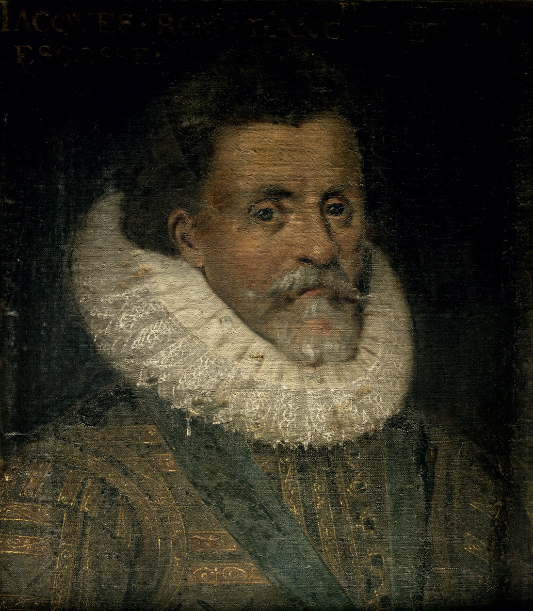 James I af England (1566-1625) af French School