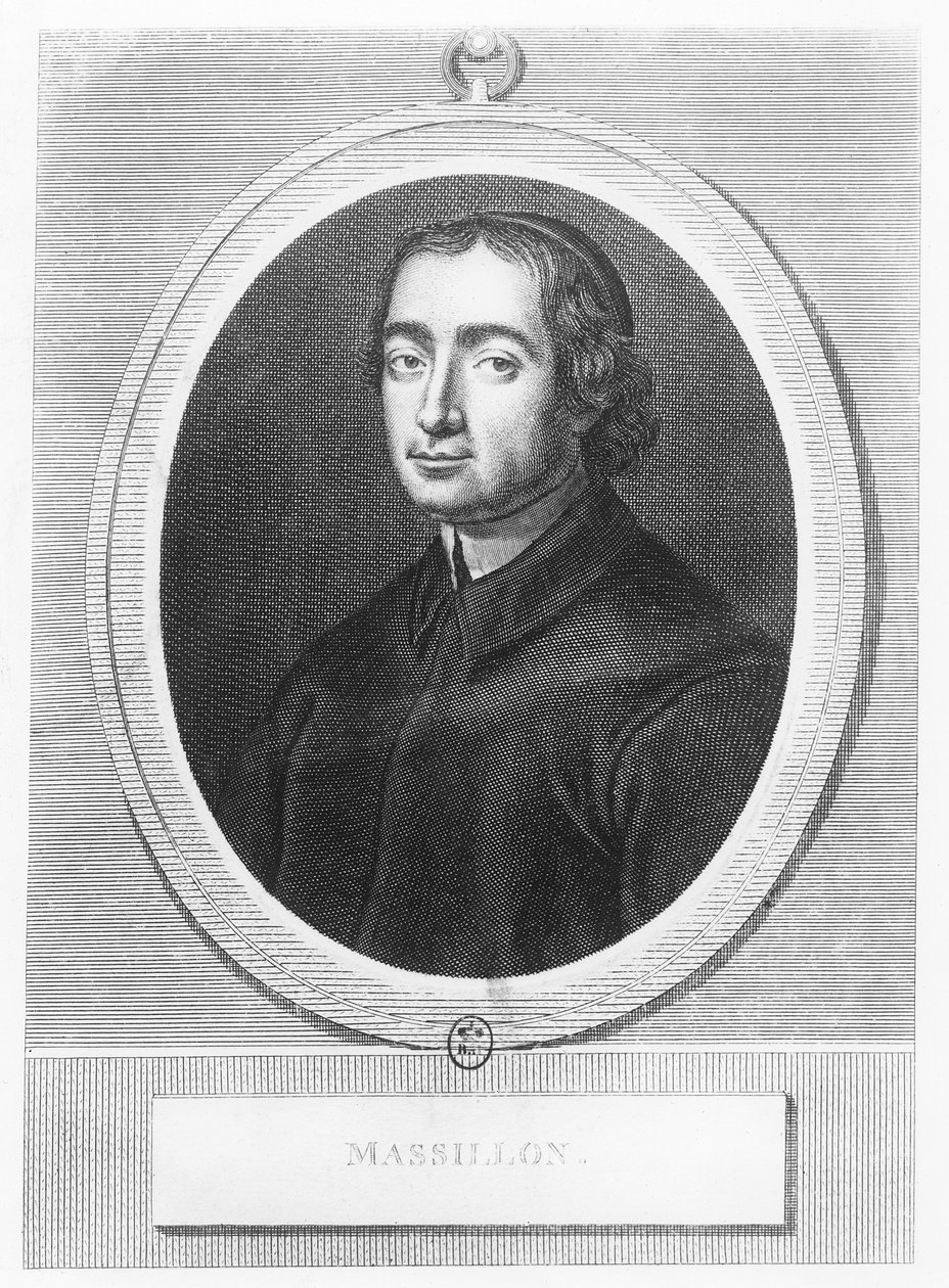 Jean-Baptiste Massillon (gravering) af French School