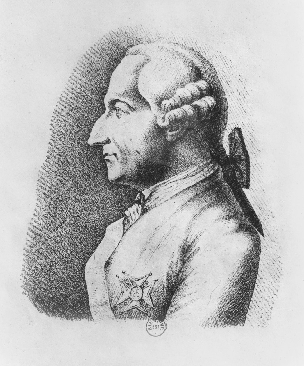 Jean-Baptiste Vaquette de Gribeauval (gravering) af French School