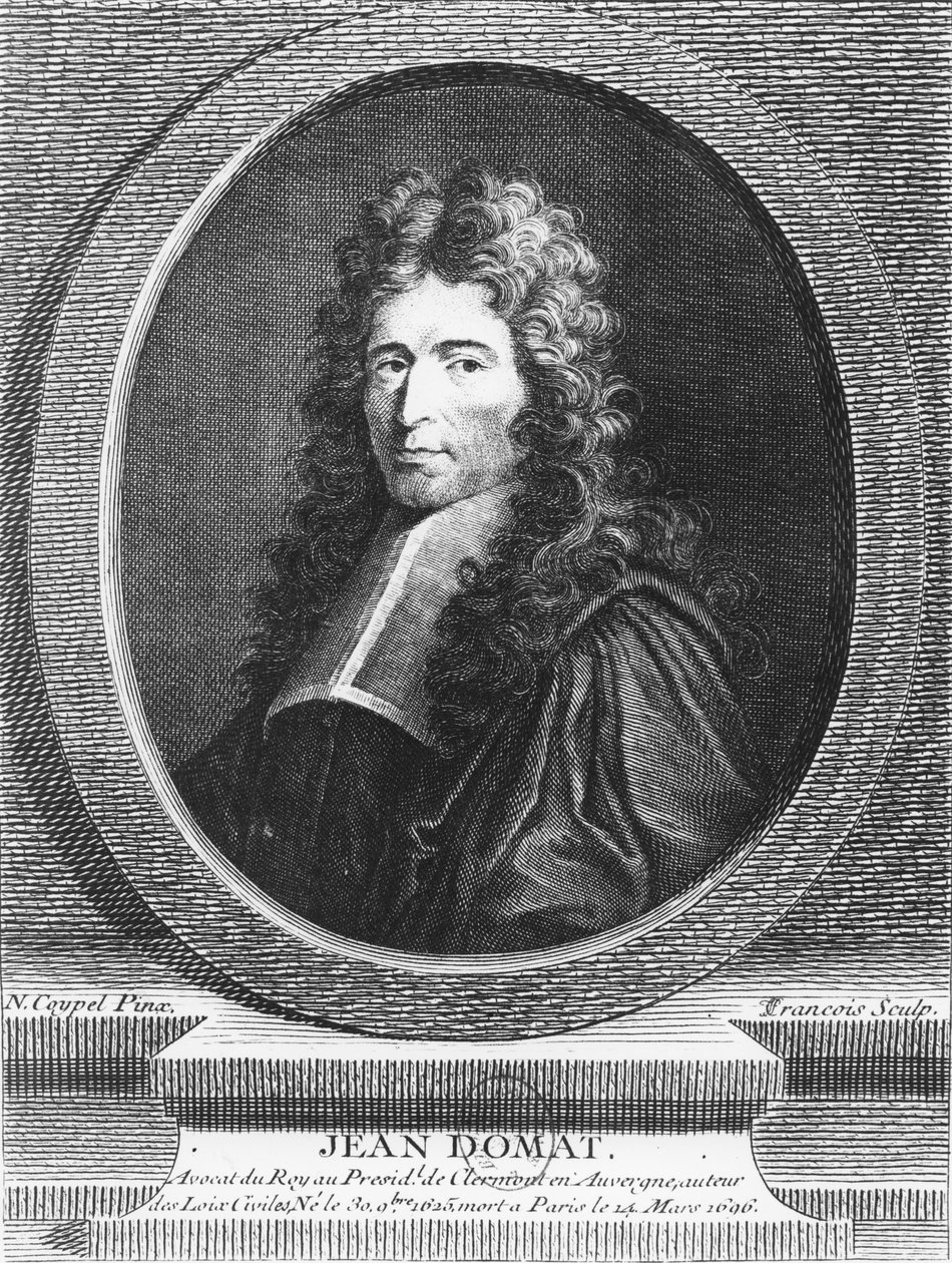Jean Domat (gravering) af French School