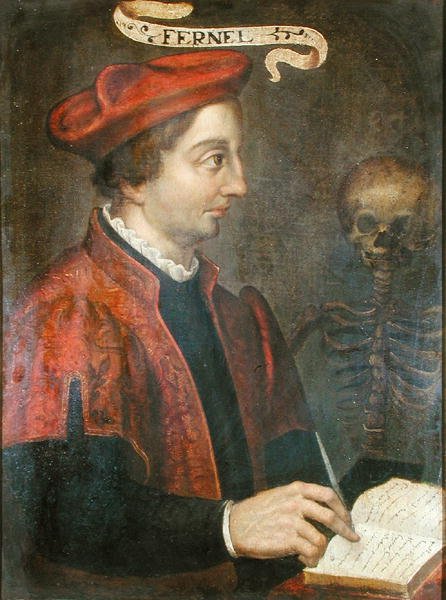 Jean Fernel (ca. 1497-1558) (olie på lærred) af French School