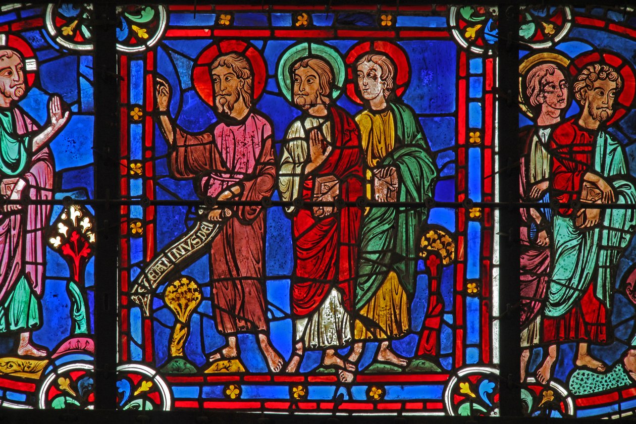 Johannes Døber med Kristus (w0) af French School
