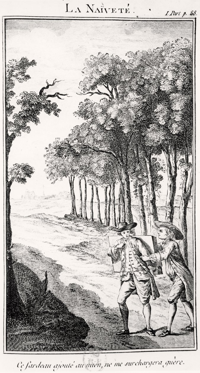 La Naivete (gravering) af French School