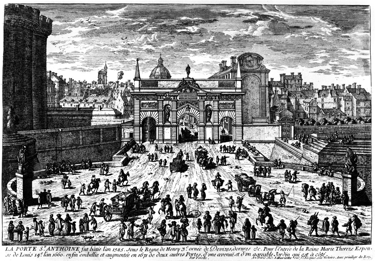 Porte Saint Antoine, Paris af French School