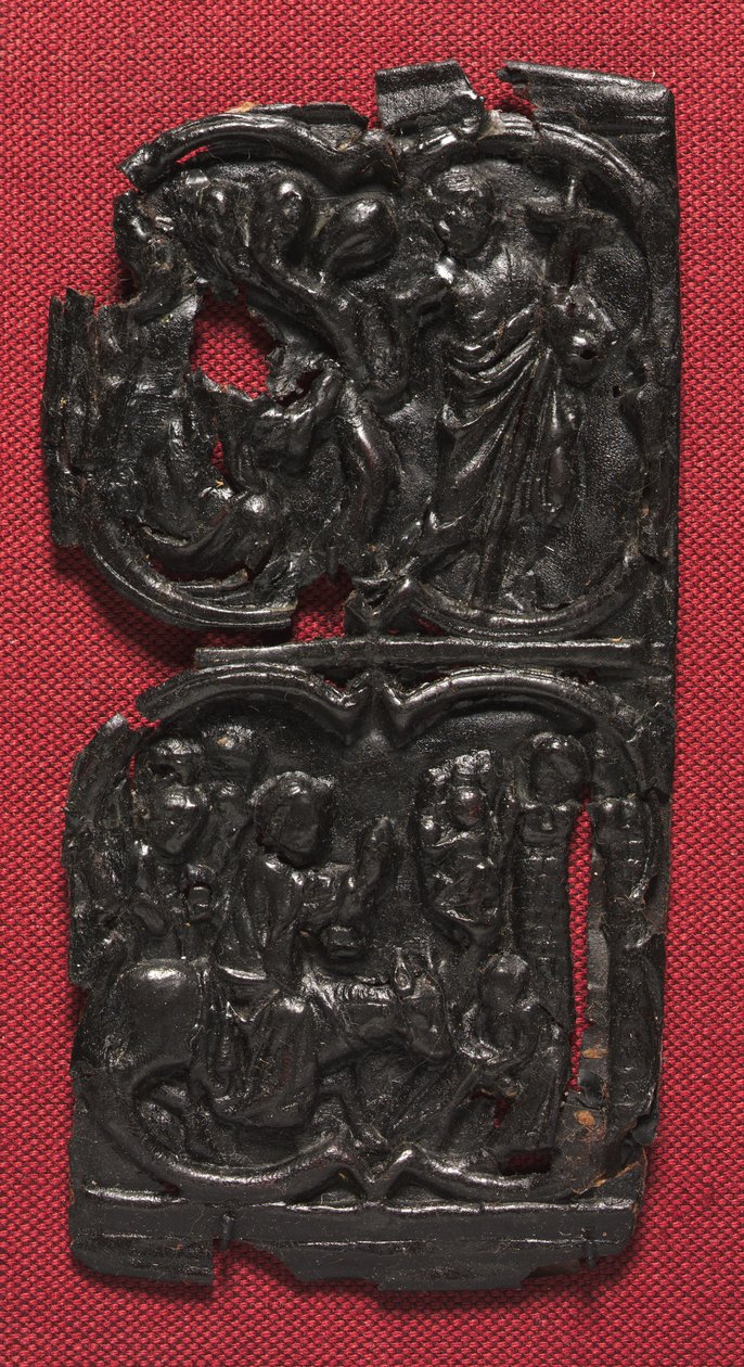 Læderpanel, ca.1350-1400 af French School
