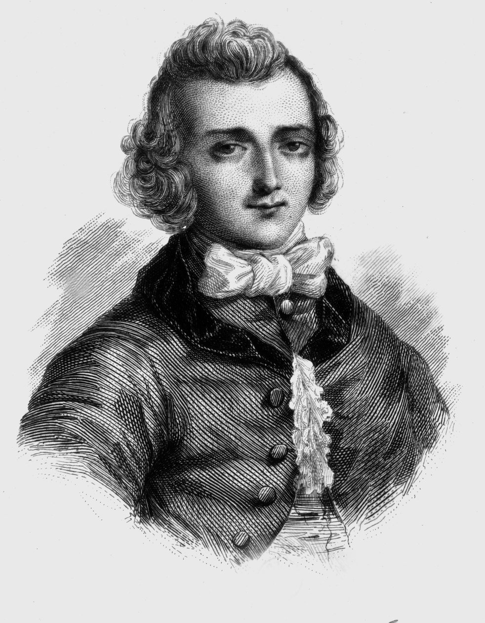 Louis de Jaucourt (1704-1779) (kobberstik) af French School
