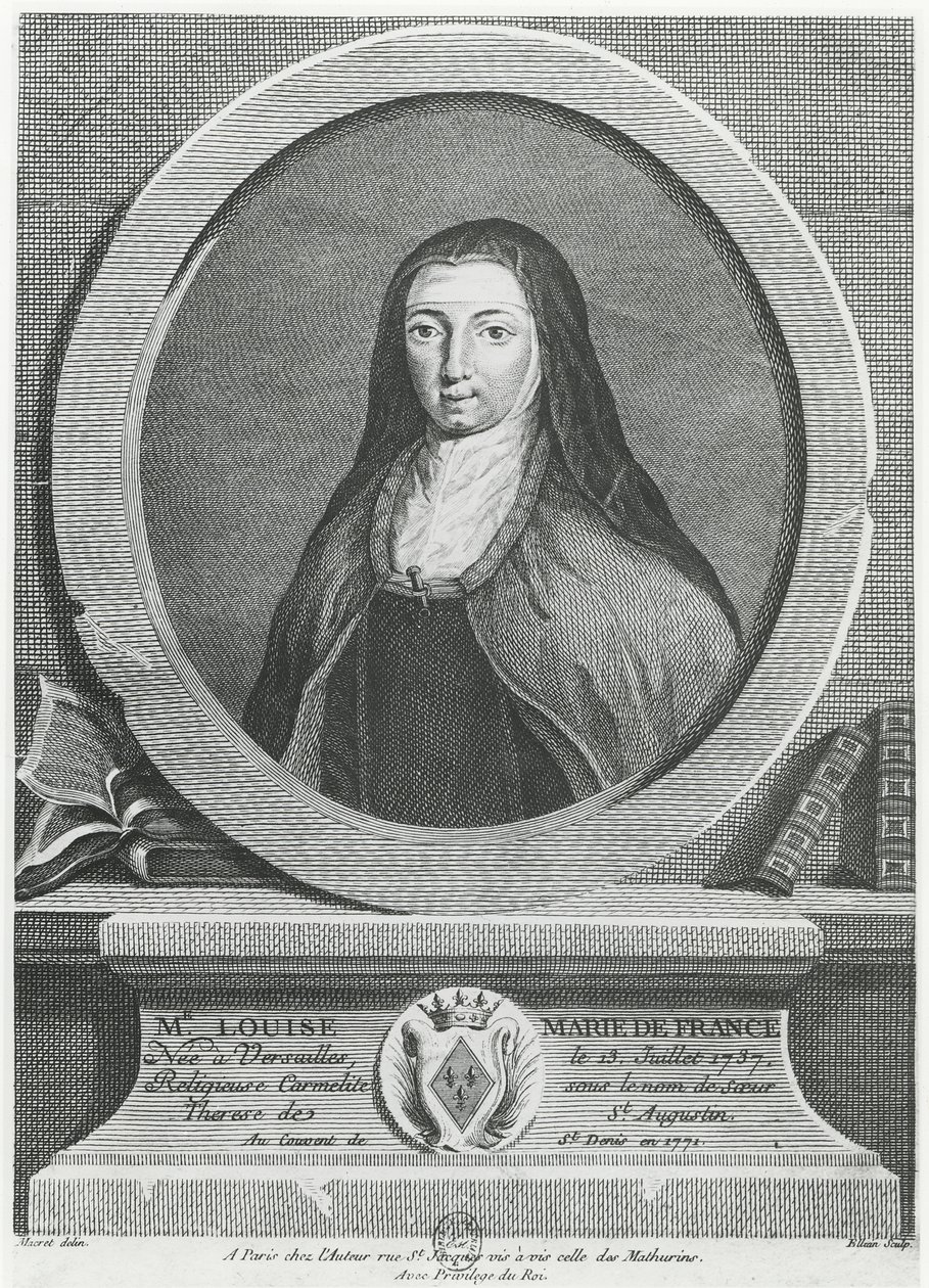 Louise-Marie af Frankrig (gravering) af French School