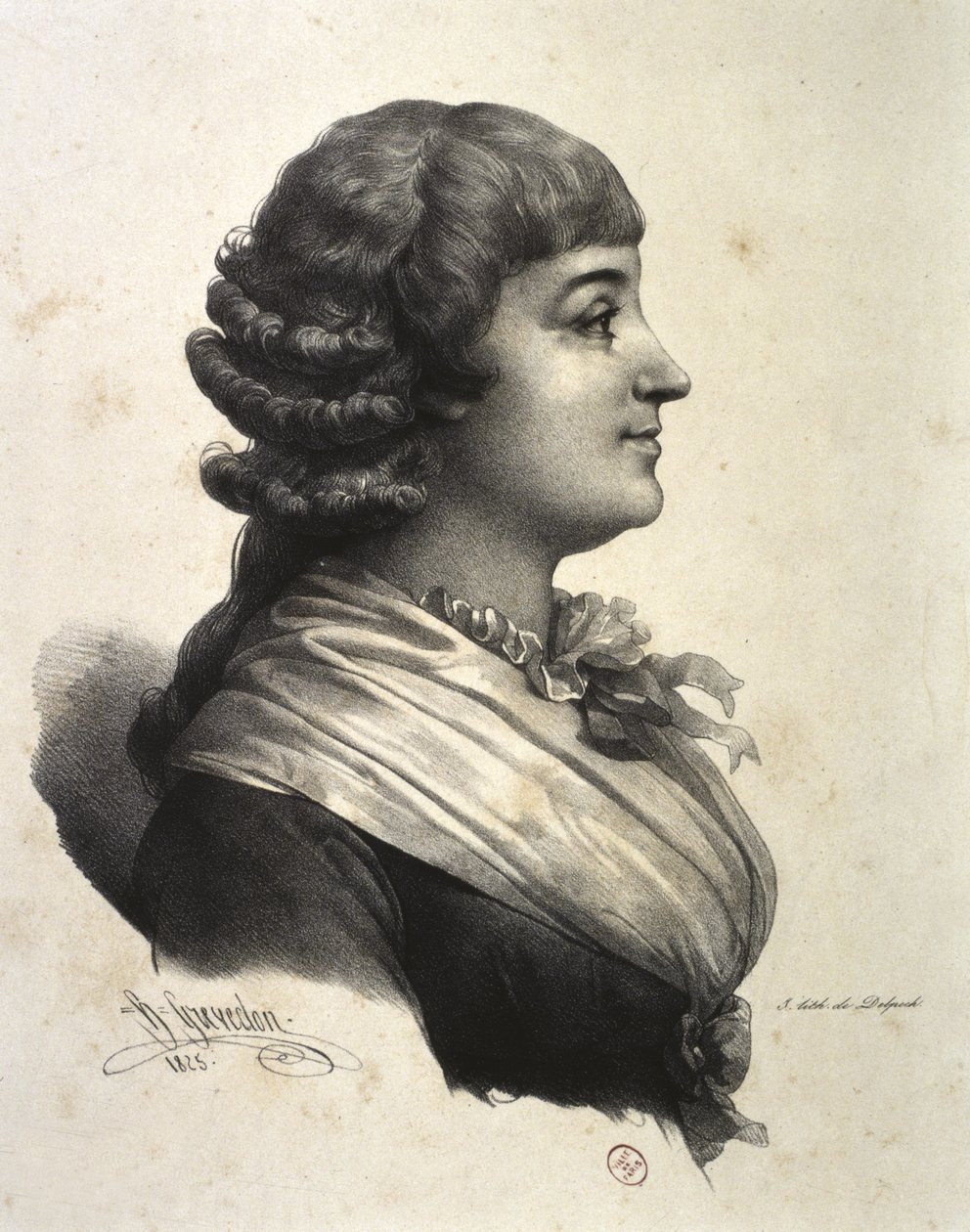 MADAME ROLAND (Marie-Jeanne Roland de la Platière) af French School