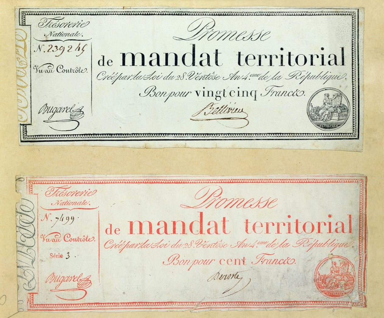 Territoriale mandater, c.1796 af French School