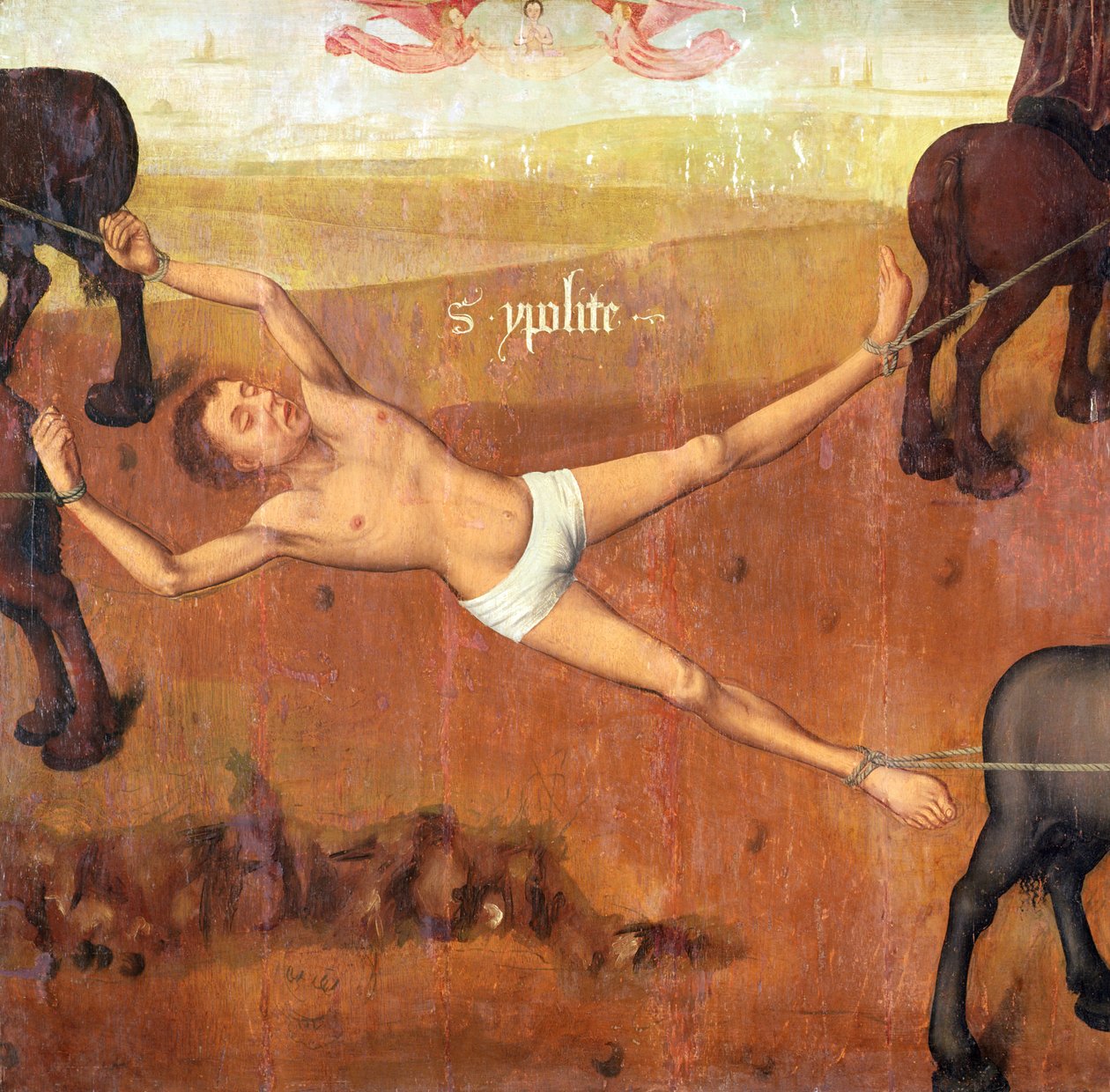 Sankt Hippolytus martyrium af French School