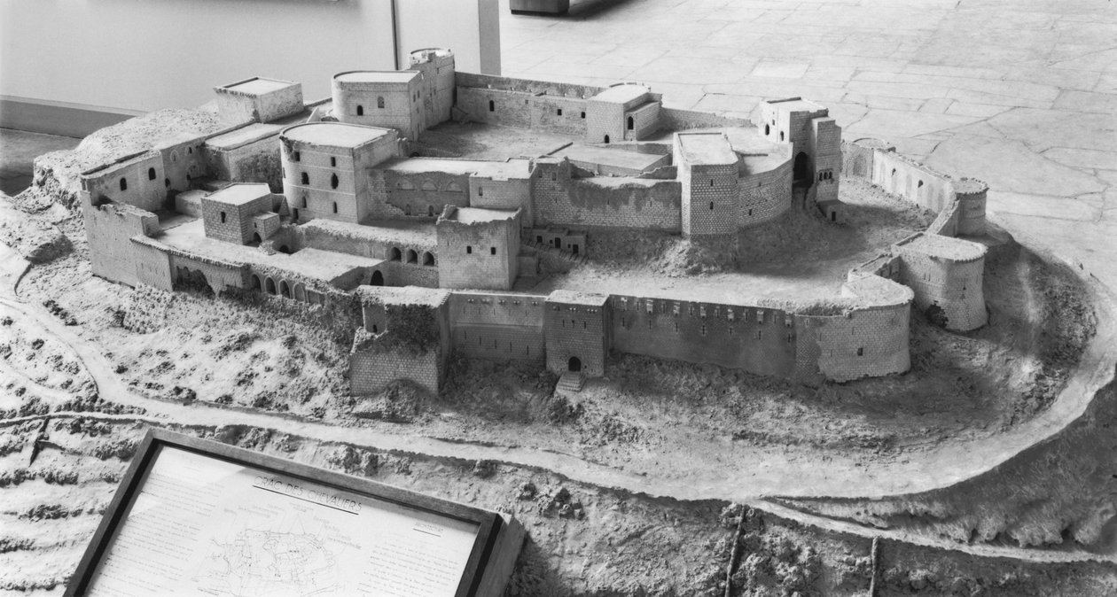 Model af Krak des Chevaliers, model af French School