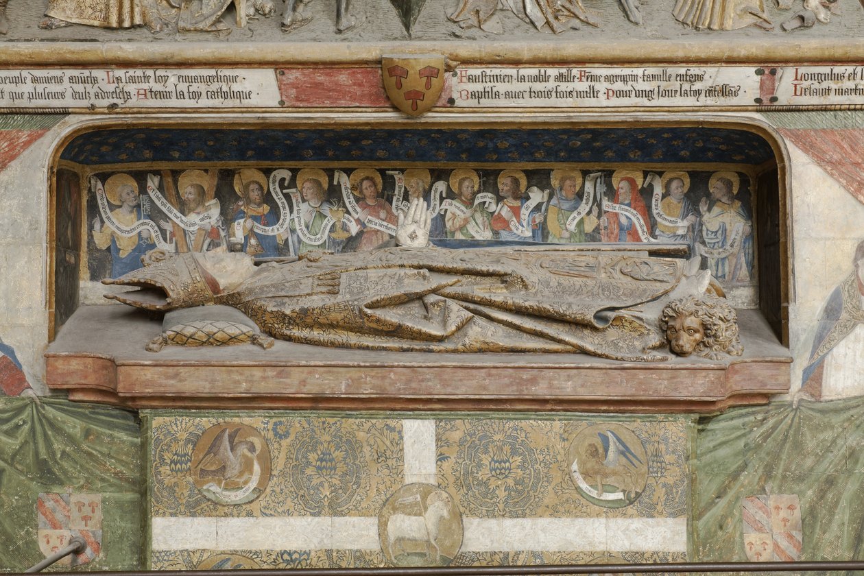 Monument over Adrien de Henencourt af French School