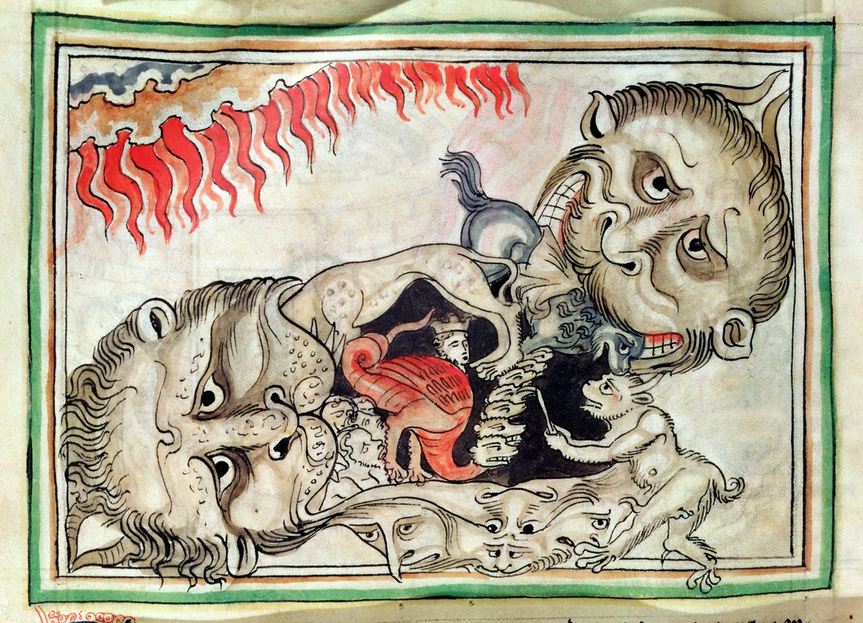 Ms 422 f.95v Helvede af French School