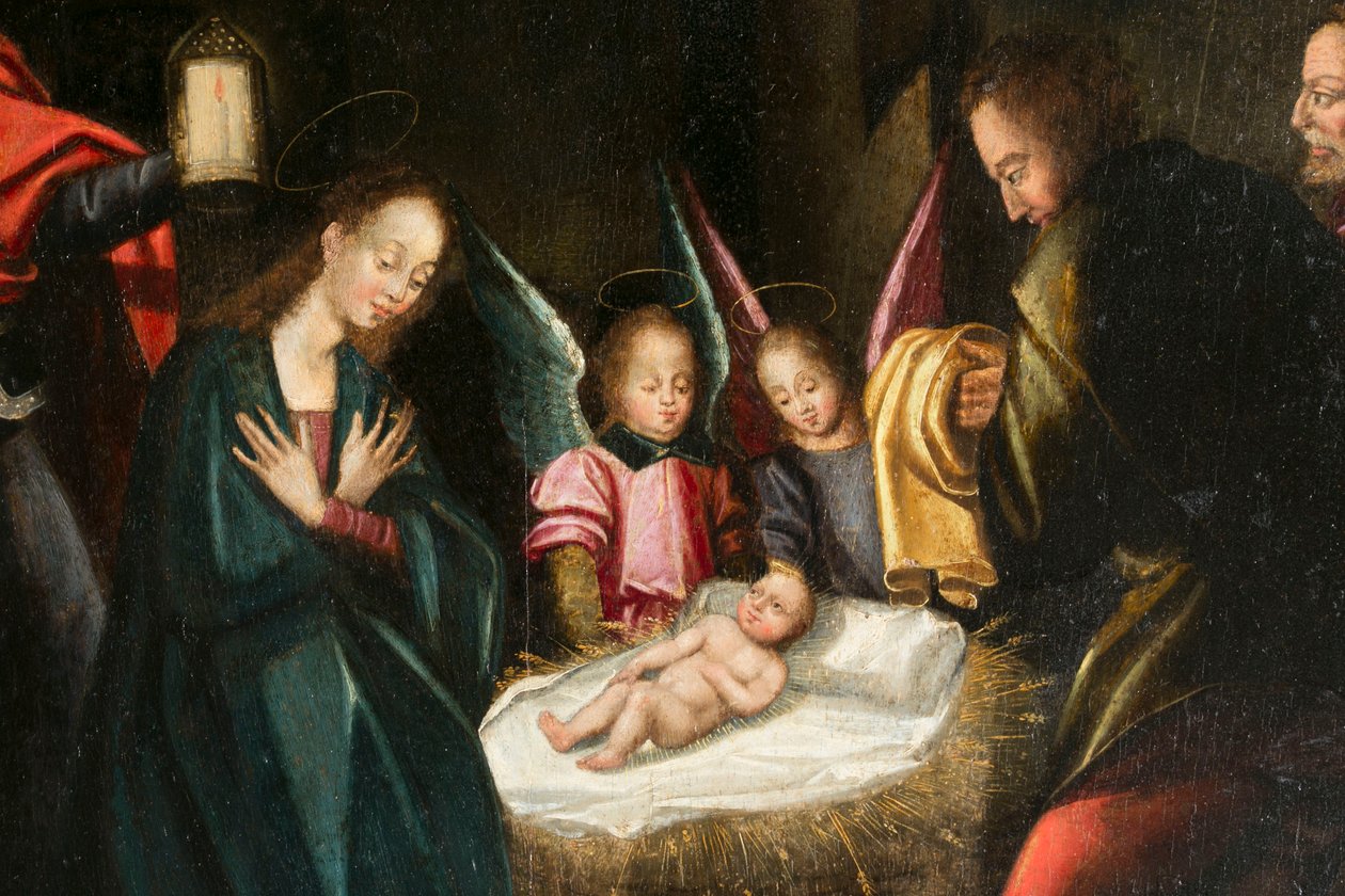 Fødsel. Triptykon af Aubery af French School