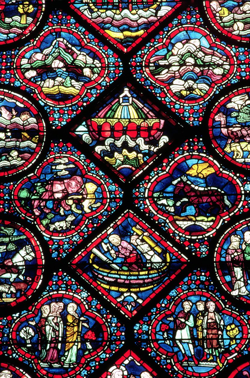 Noahs Ark-vindue, 1200-tallet af French School
