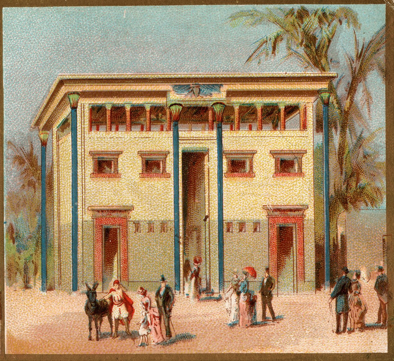 Paris. Verdensudstilling fra 1889: Egyptian House. af French School