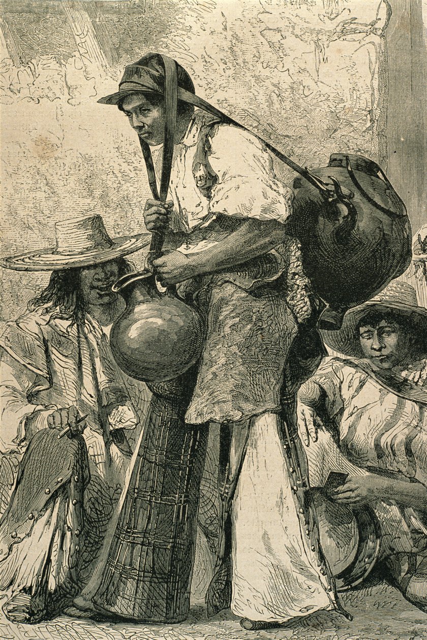 Bønder i Mexico City, 1860